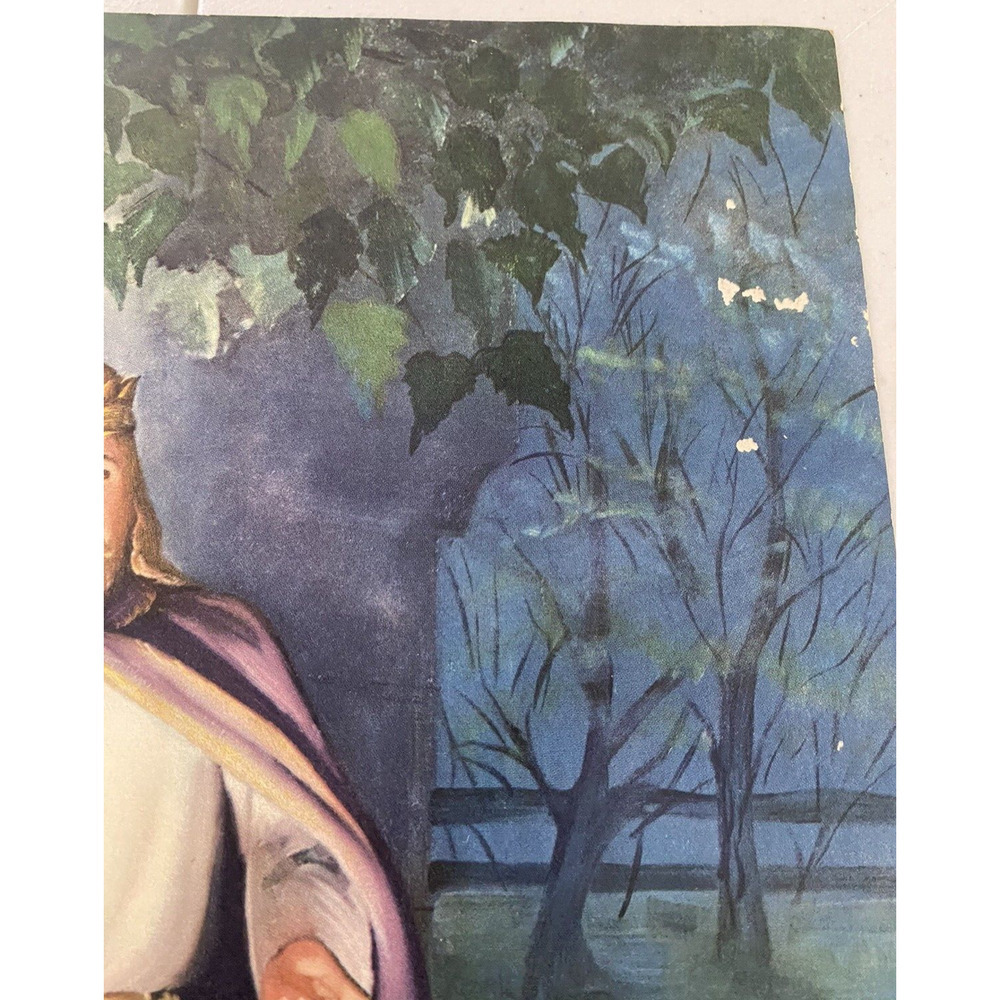 R. Atkinson Jesus Litho Art Prints Set Lot 2 Vintage Christian Religious 11"x16" - Picture 7 of 13
